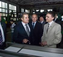 Визит губернатора херсонской области Николая Михайловича Костяка на заводские испытания комплекса оборудования для приемки и мойки корнеплодов
