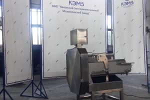 В рамках кластерного взаимодействия, АО «КЭМЗ» реализовал поставку новой резательной машины для листовых овощей V-FD GW-806
