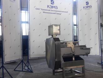 В рамках кластерного взаимодействия, АО «КЭМЗ» реализовал поставку новой резательной машины для листовых овощей  V-FD GW-806